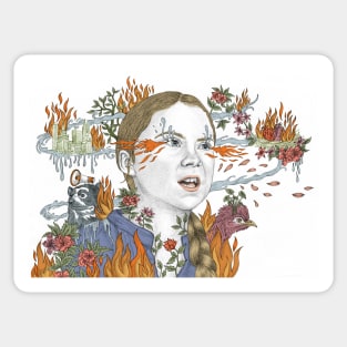 Portrait of Greta Thunberg Sticker